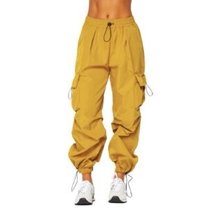 Women's Lemon Ginger Cargo Parachute Pants
